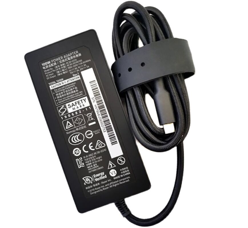 Original 100W USB-C Razer Blade RC30-03100100 Netzteil + Frei Ladekabel Original 100W USB-C Razer Blade RC30-03100100 Netzteil + Frei Ladekabel