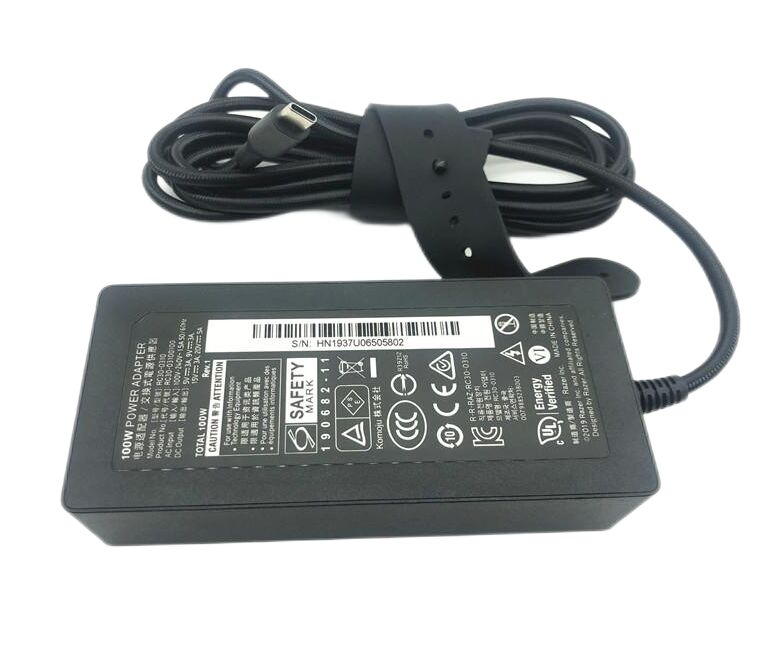 Original 100W USB-C Razer Blade Stealth 2020 Netzteil + Frei Ladekabel