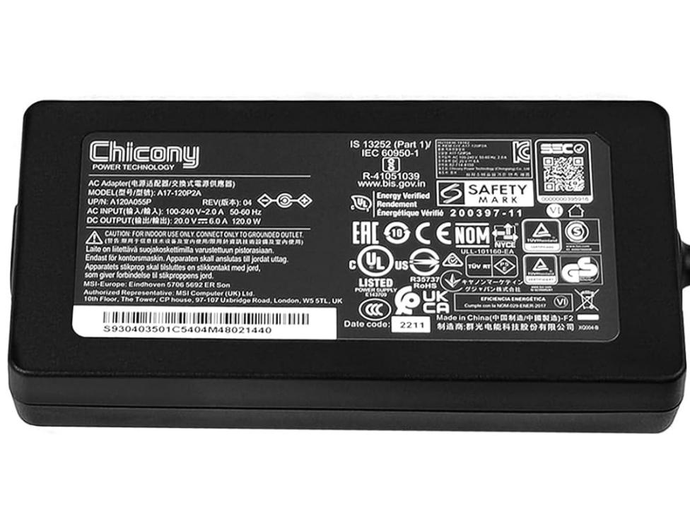 Original 20V 6A 120W Chicony A17-120P2A Netzteil Ladegerät + Ladekabel