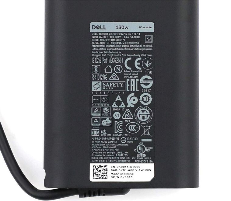 130W USB-C Type-C Dell Alienware x14 Netzteil + Frei Ladekabel