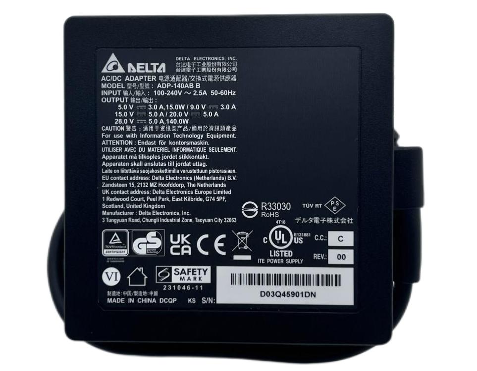 Original 140W Type-C MSI Prestige 14 AI Studio C1VEG-002UK Netzteil Ladegerät + Ladekabel