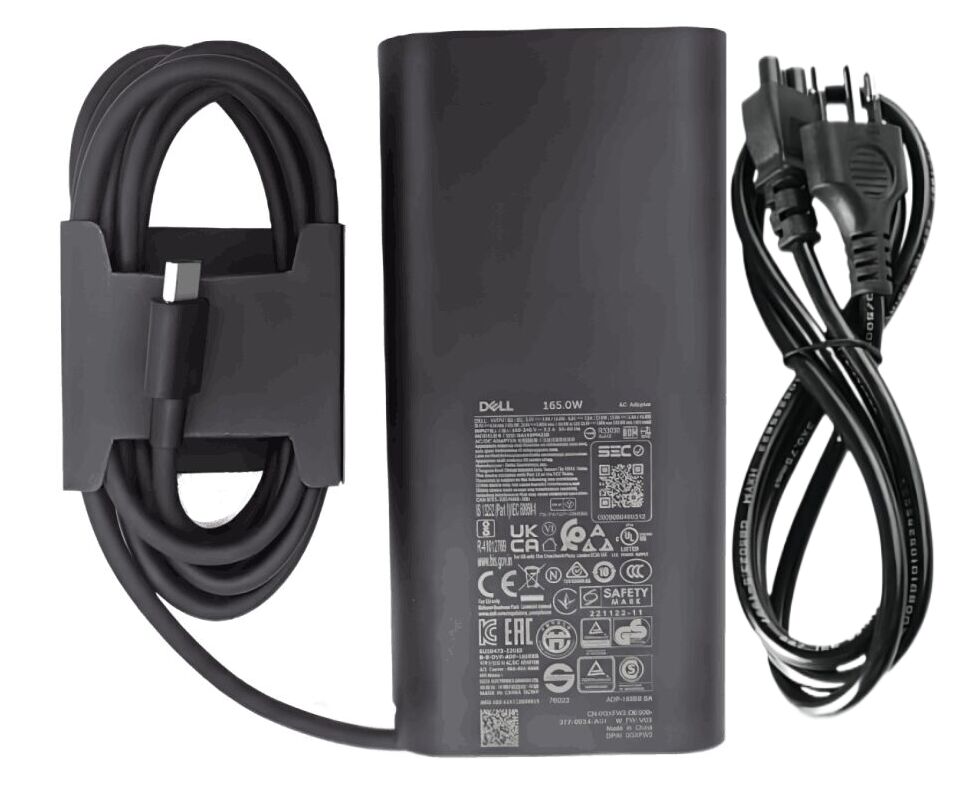 Original 165W USB-C Dell 0GXFW2 GXFW2 Netzteil + Frei Ladekabel Original 165W USB-C Dell 0GXFW2 GXFW2 Netzteil + Frei Ladekabel