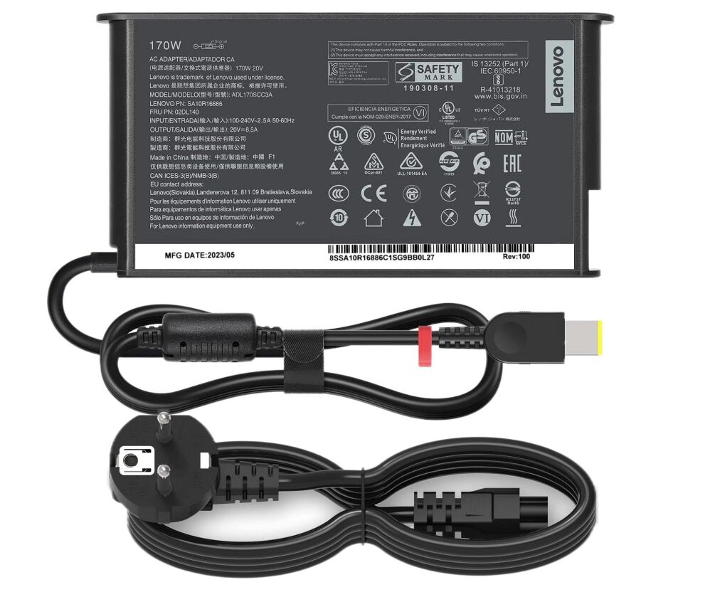 Original 170W 20V 8.5A Lenovo 36200316 36200317 Chargeur AC Adaptateur