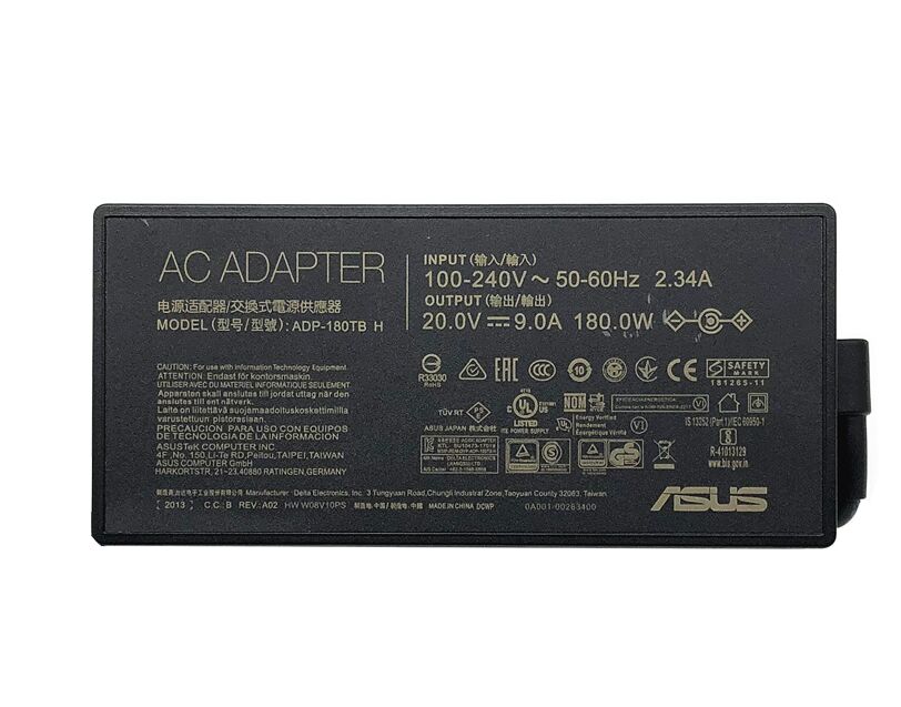 Original 180W Asus FX505DT-WB72 FX505DT-AH51 Adaptateur Chargeur