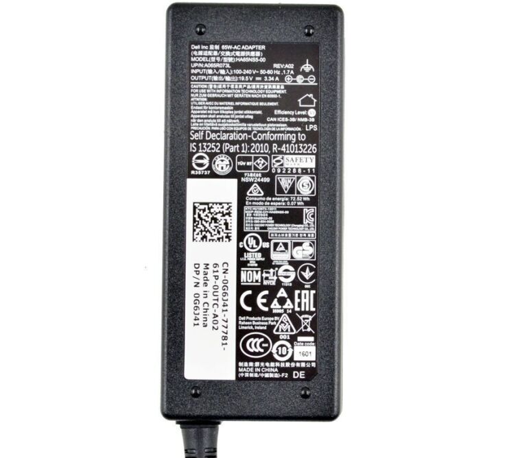 Original 19.5V 3.34A 65W Dell 331-5968 Netzteil + Frei Ladekabel