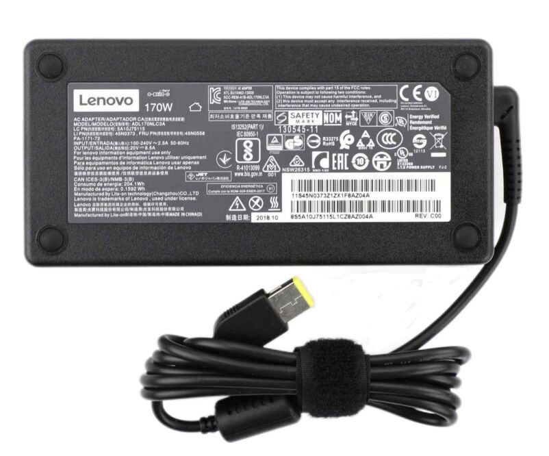 170W 20V 8.5A Lenovo 00PC729 Netzteil + Frei Ladekabel 170W 20V 8.5A Lenovo 00PC729 Netzteil + Frei Ladekabel