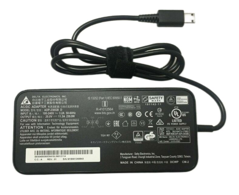 Original 20V 11.5A 230W MSI GP66 Leopard Netzteil + Frei Ladekabel
