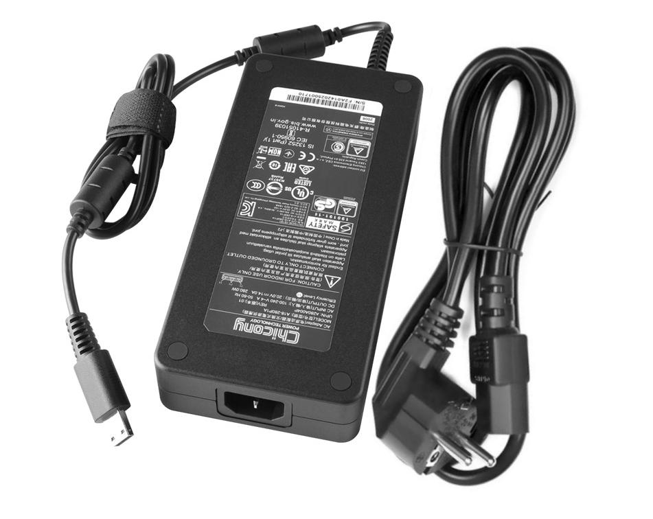 Original 20V 14A 280W Clevo X170KM-G X170SM-G Chargeur AC Adaptateur + Cable