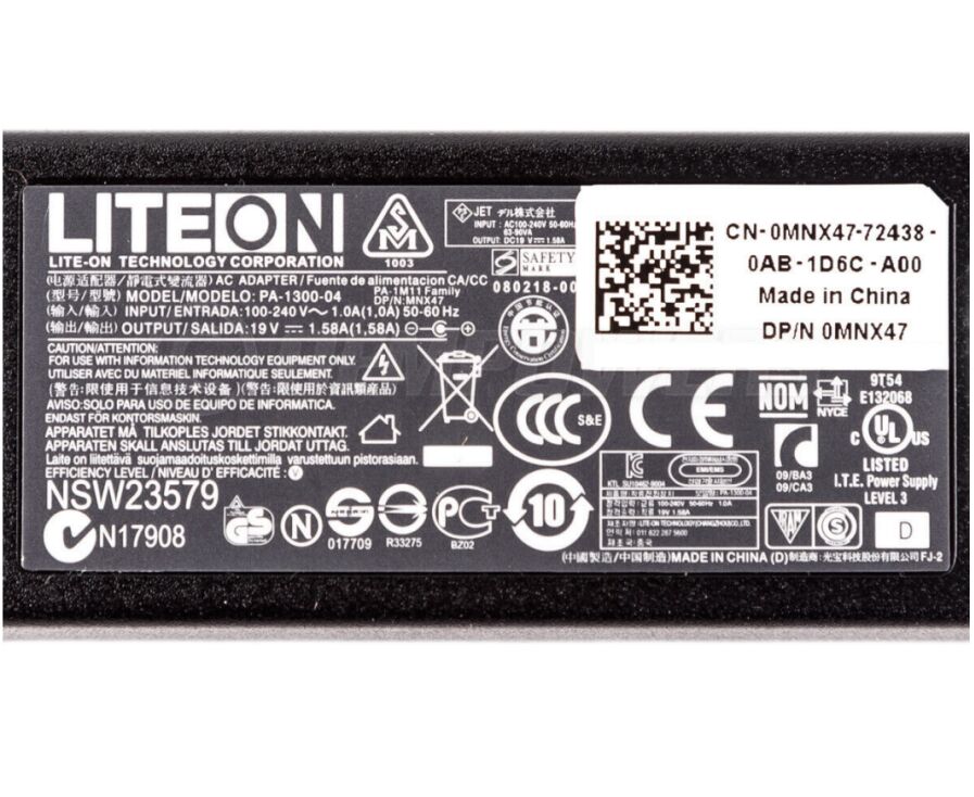 Original 19V 1.58A 30W Acer Aspire One A110 Chargeur AC Adaptateur