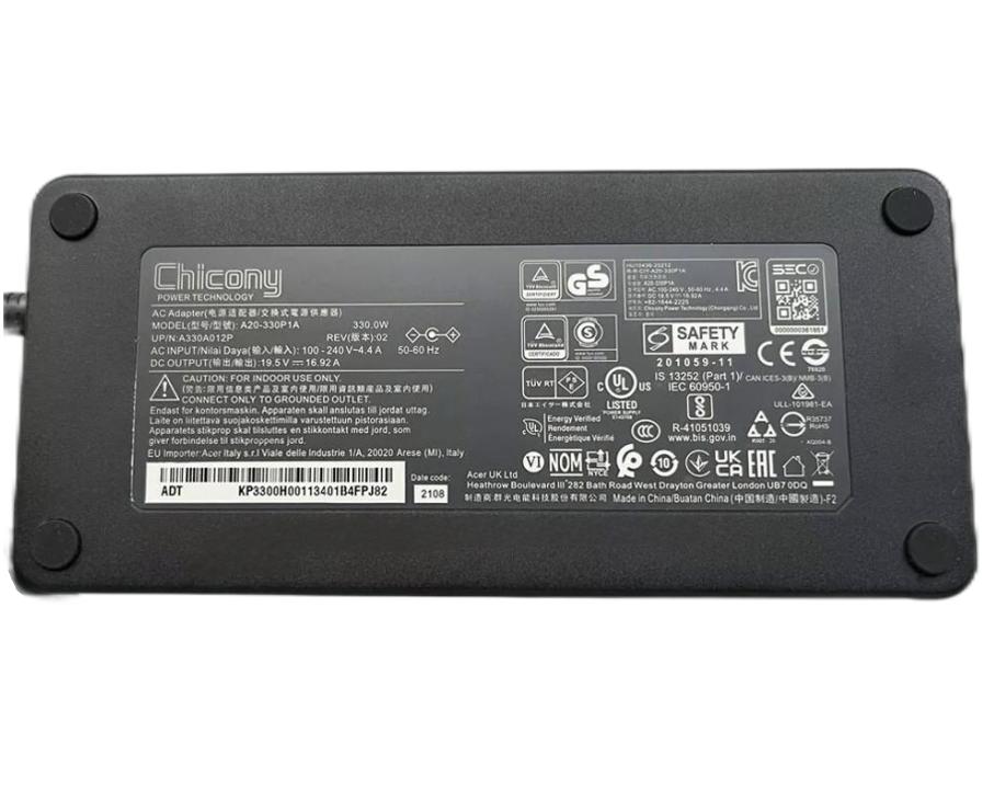 Original 19.5V 16.92A 330W Acer AK.330AP.001 Chargeur AC Adaptateur