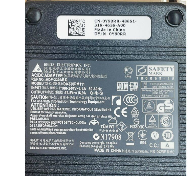 Original 19.5V 16.92A 330W Chicony A20-330P1A Netzteil + Frei Ladekabel