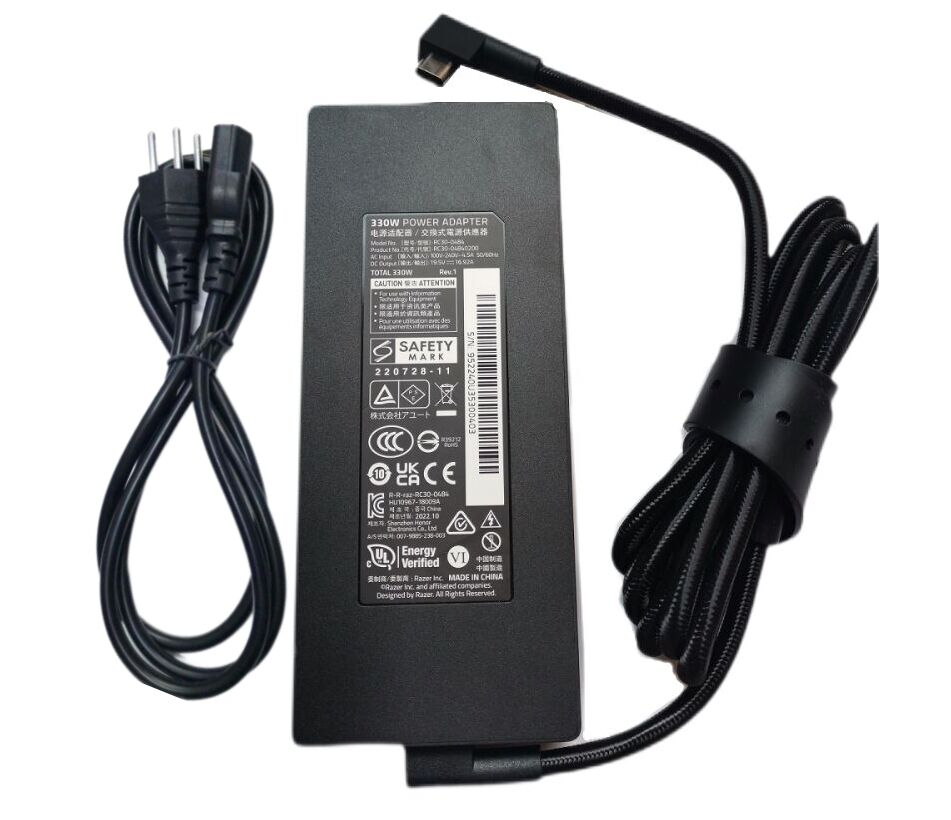 Original 330W 19.5V 16.92A Razer Blade 16 (2023) Netzteil + Frei Ladekabel Original 330W 19.5V 16.92A Razer Blade 16 (2023) Netzteil + Frei Ladekabel