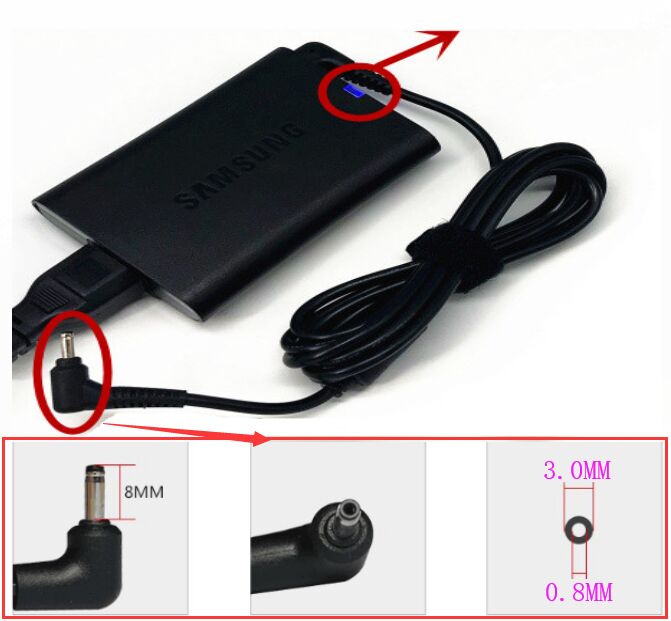 Original 40W 19V 2.1A Samsung 350U2A-A01IL 350U2A-A02PL Netzteil + Frei Kabel