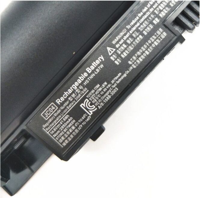 4 Zellen 2850mAh 41.6Wh Akku Ersatz für HP 14-bs000ng 14-bs038tx