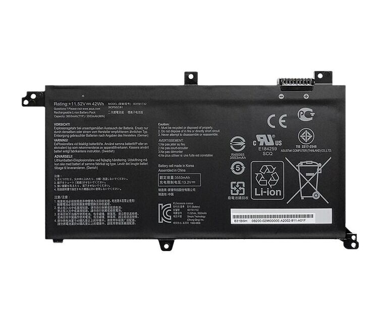 3653mAh 42Wh Akku Ersatz für Asus 0B200-02960000 3653mAh 42Wh Akku Ersatz für Asus 0B200-02960000