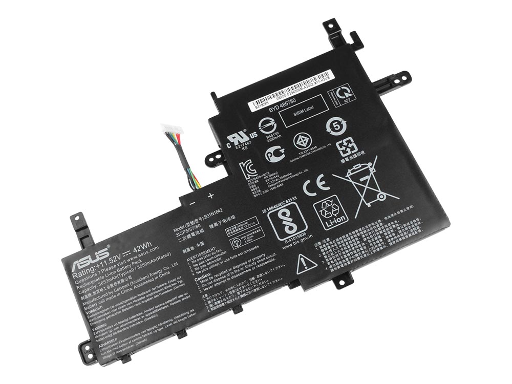 Original 3645mAh 42Wh Asus B31BmE1 0B200-03440000 Batterie