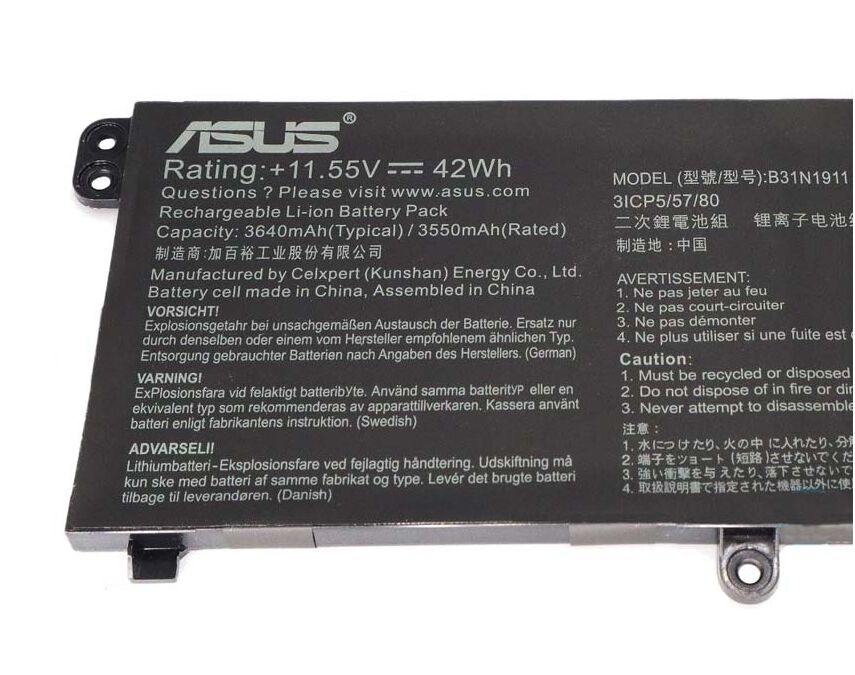 Original 3640mAh 42Wh Asus 0B200-03750000 Akku