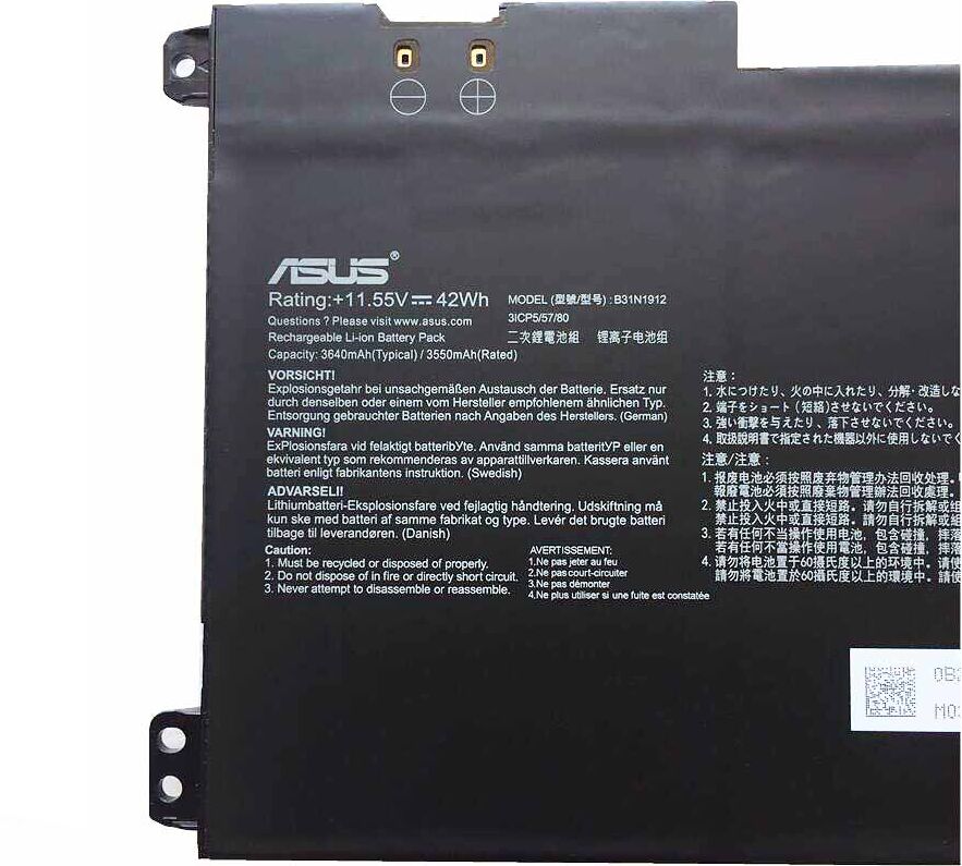 Original 3 Zellen 3640mAh 42Wh Akku für Asus 0B200-03680200