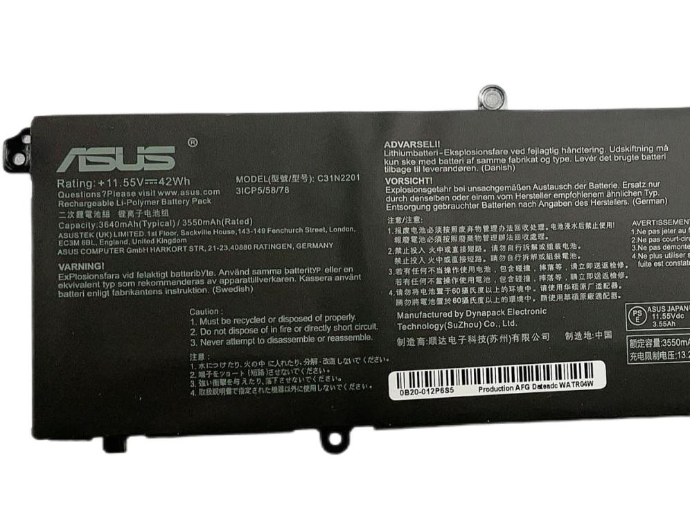 Original 3640mAh 42Wh Asus 0B200-04260000 Akku