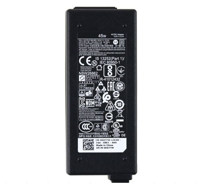 19.5V 2.31A 45W Ersatz für Dell 0GKJYK Netzteil + Frei Ladekabel