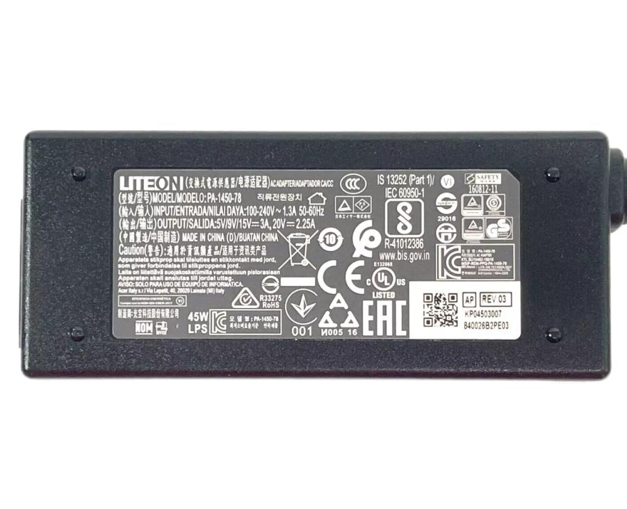 Original 45W Type-C Acer Aspire 3 A315-24P-R75B Netzteil Ladegerät + Ladekabel