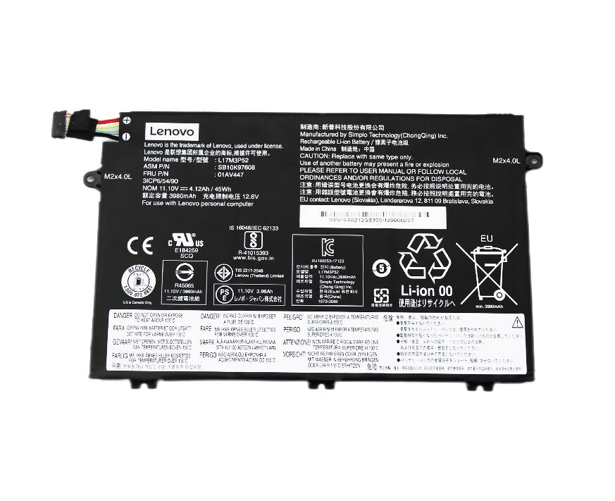 Original 45Wh Akku für Lenovo 01AV445 Original 45Wh Akku für Lenovo 01AV445
