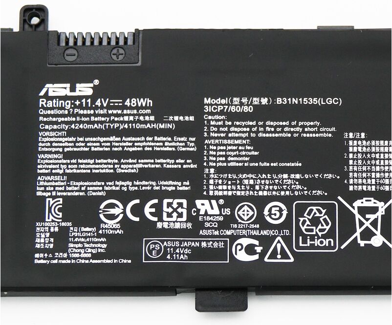 4110mAh 48Wh Akku Ersatz für Asus UX310UA-1A