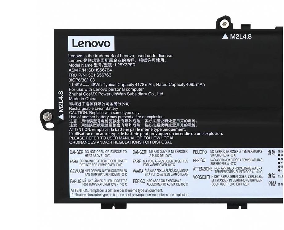Original 4178mAh 48Wh Lenovo L24D3PG4 Akku