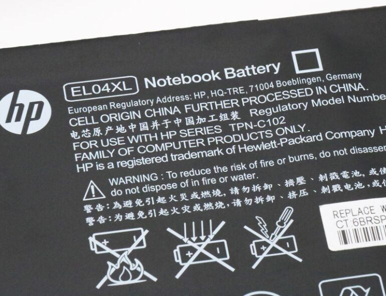Original 3400mAh 52Wh Akku Für HP EL04XL