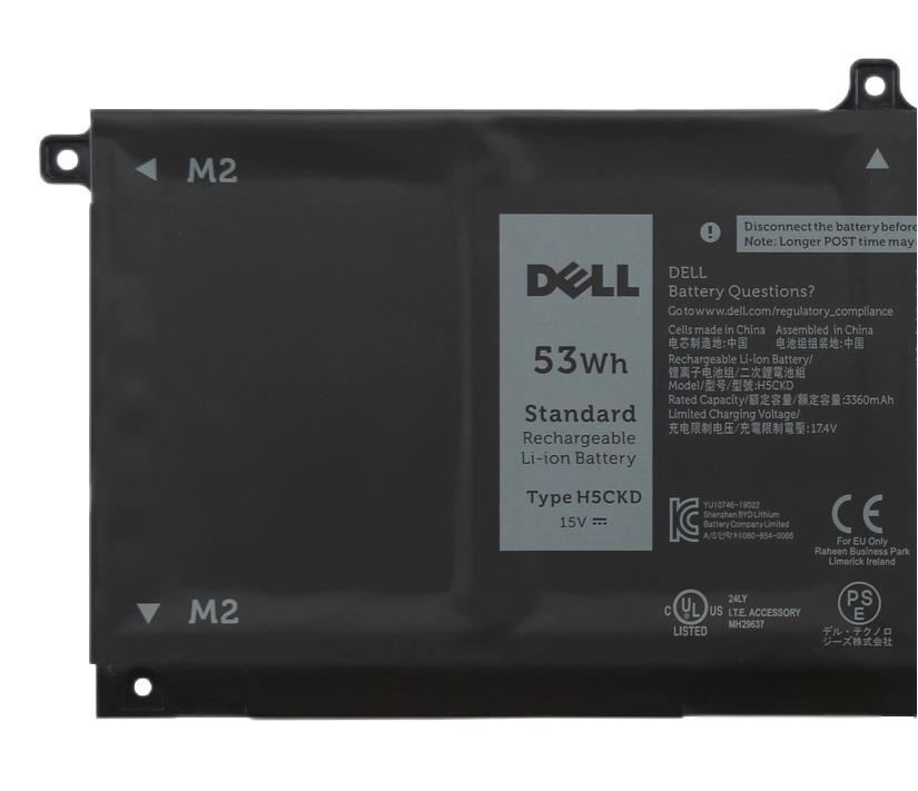 Original 3530mAh 53Wh Akku für Dell H5CKD