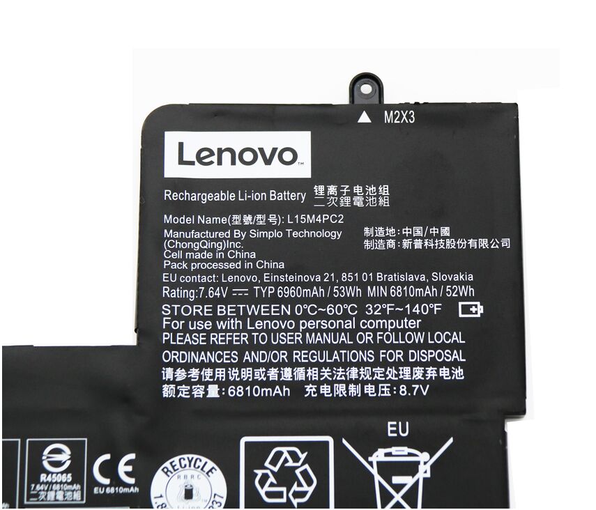 Original 6960mAh 53Wh Akku Für Lenovo 5B10K90778