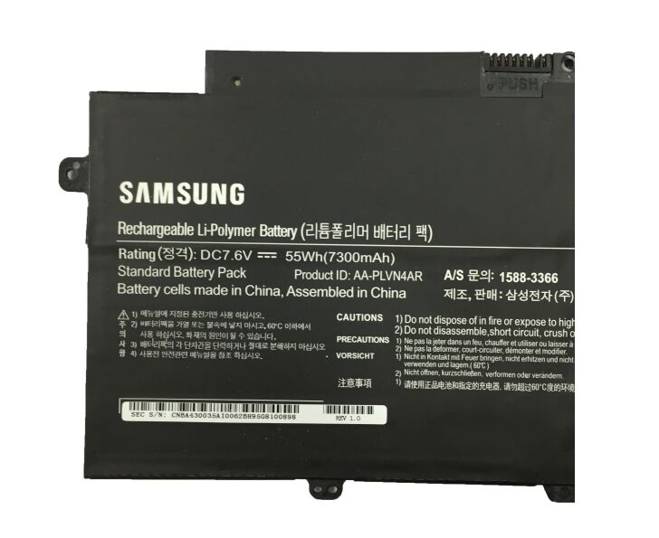 55Wh 7300mAh Akku für Samsung AA-PLVN4AR