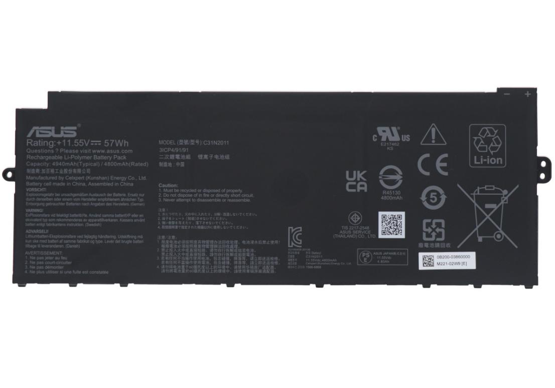 Original 4940mAh 57Wh Asus 0B200-03860000 C31N2011 Batterie Original 4940mAh 57Wh Asus 0B200-03860000 C31N2011 Batterie