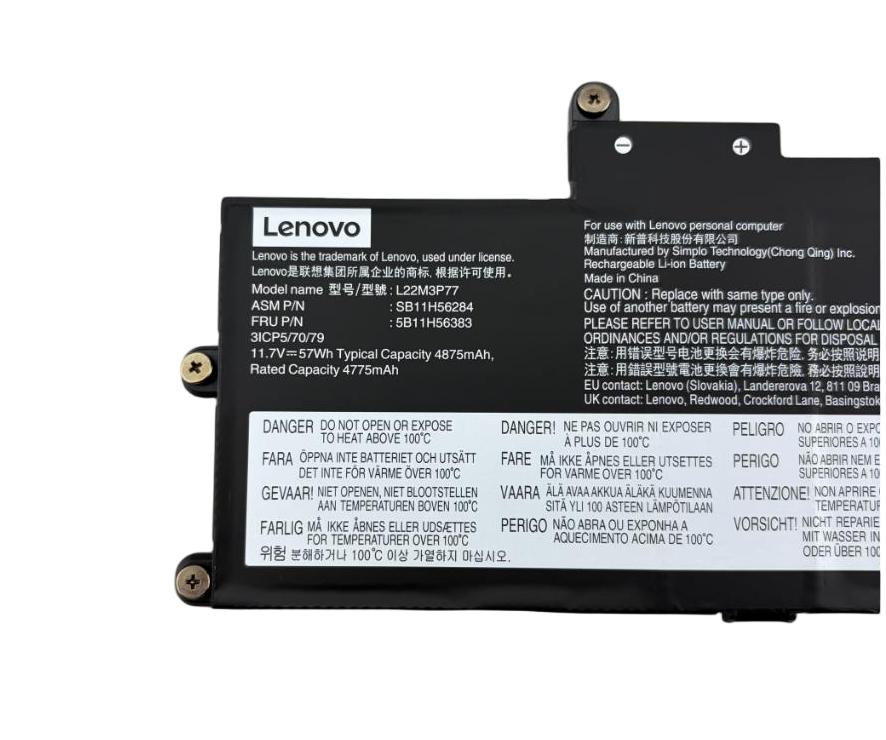 Original 4875mAh 57Wh Lenovo L22B3P77 L22C3P77 L22D3P77 Batterie