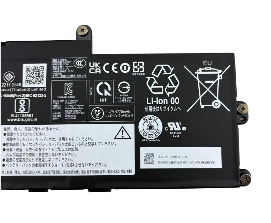 Original 4875mAh 57Wh Lenovo L22B3P77 L22C3P77 L22D3P77 Batterie