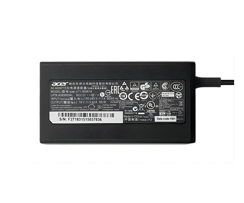 Original 65W 19V 3.42A Acer AC-OK065B13 Netzteil + Frei Ladekabel