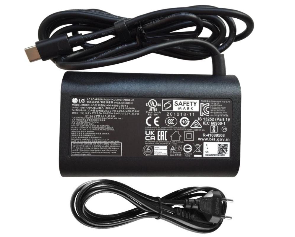 Original 65W Type-C LG 1544-7777 Netzteil Ladegerät + Ladekabel Original 65W Type-C LG 1544-7777 Netzteil Ladegerät + Ladekabel