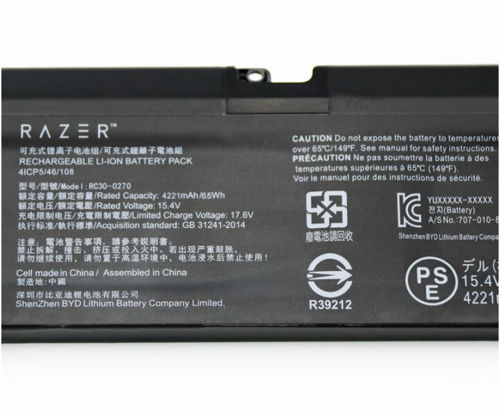 Original 4221mAh 65Wh Akku Für Razer Blade 15 Base Model