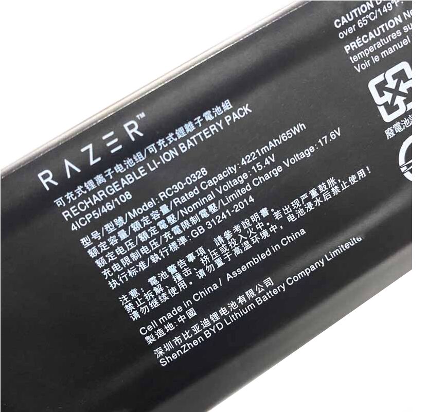 Original 4221mAh 65Wh Akku für Razer Blade 15 Advanced 2020 RZ09-0330x