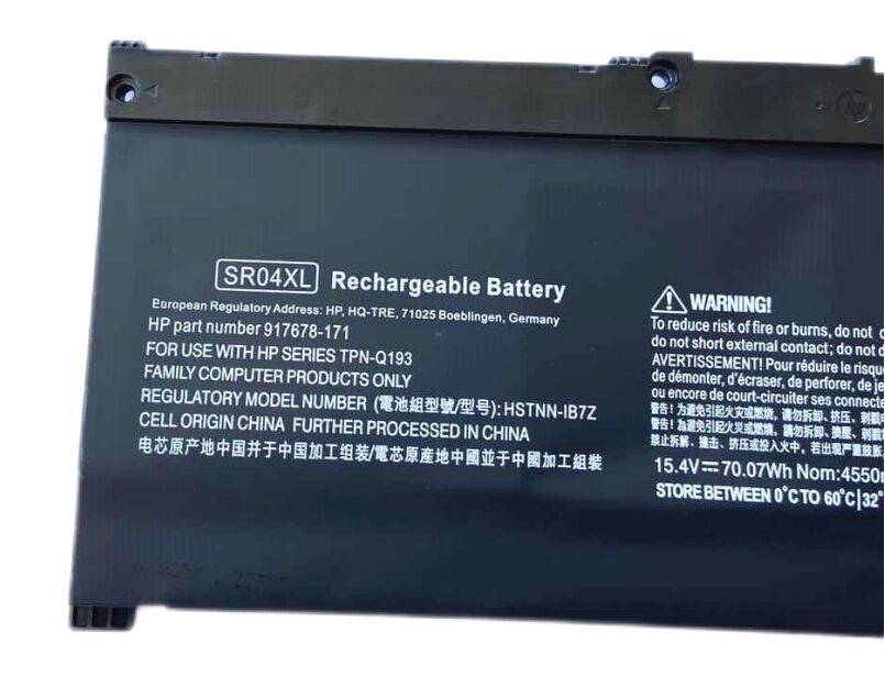 70.07Wh 4550mAh Akku für HP 917678-171 HSTNN-DB8Q