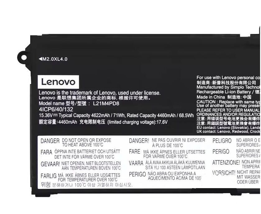 Original 4622mAh 71Wh Lenovo L21C4PD8 Batterie