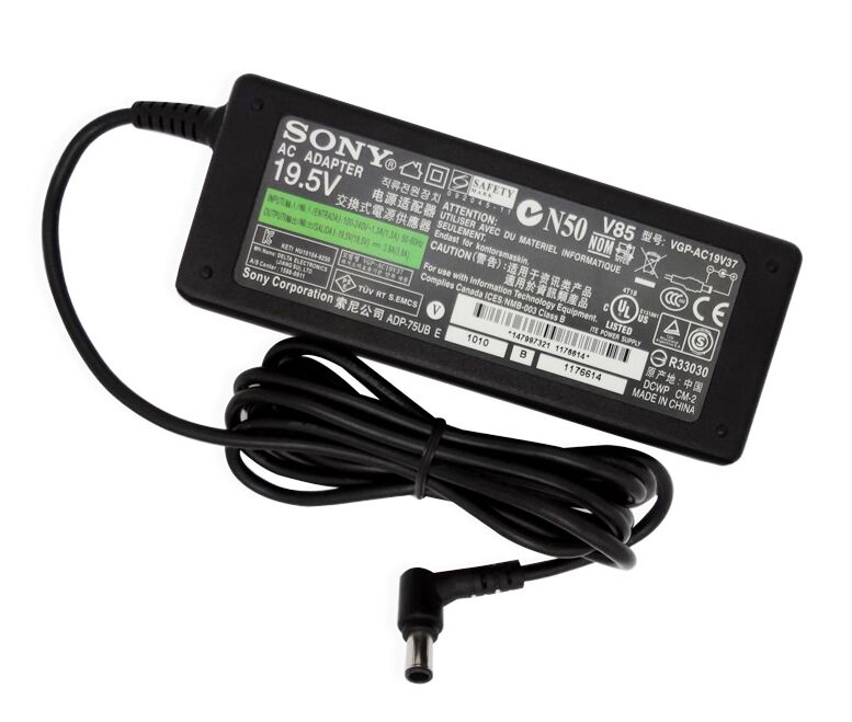 Original 19.5V 3.9A 75W Sony 148096851 Netzteil + Frei Ladekabel Original 19.5V 3.9A 75W Sony 148096851 Netzteil + Frei Ladekabel