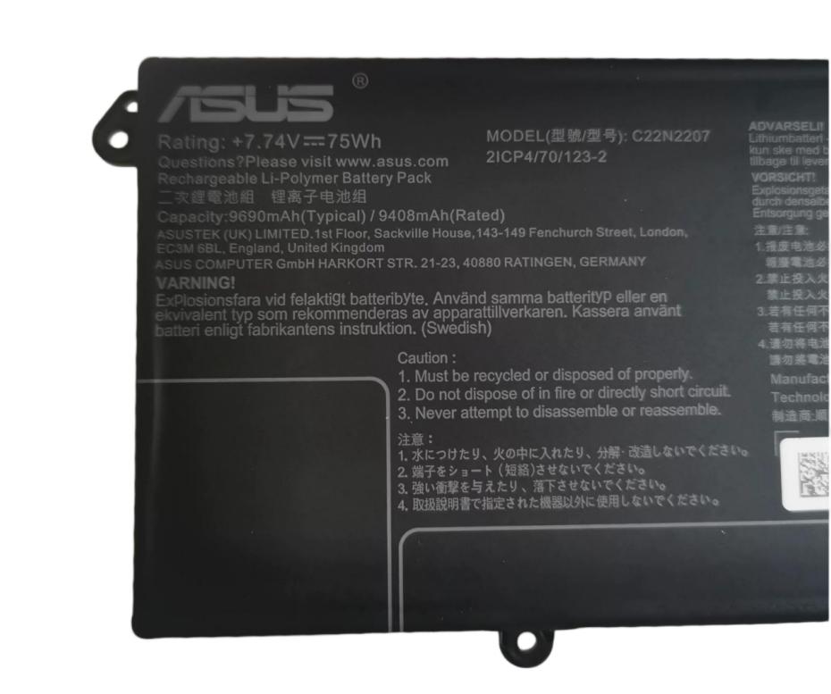 Original 9690mAh 75Wh Asus C22N2207 Akku