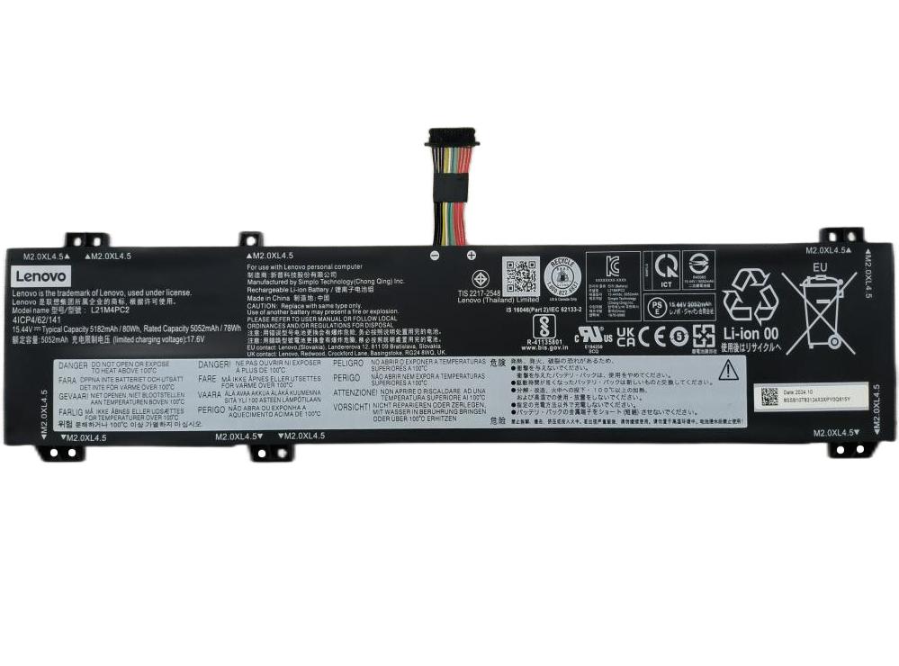 Original 5182mAh 80Wh Akku für Lenovo 5B11F24147 5B11F24148