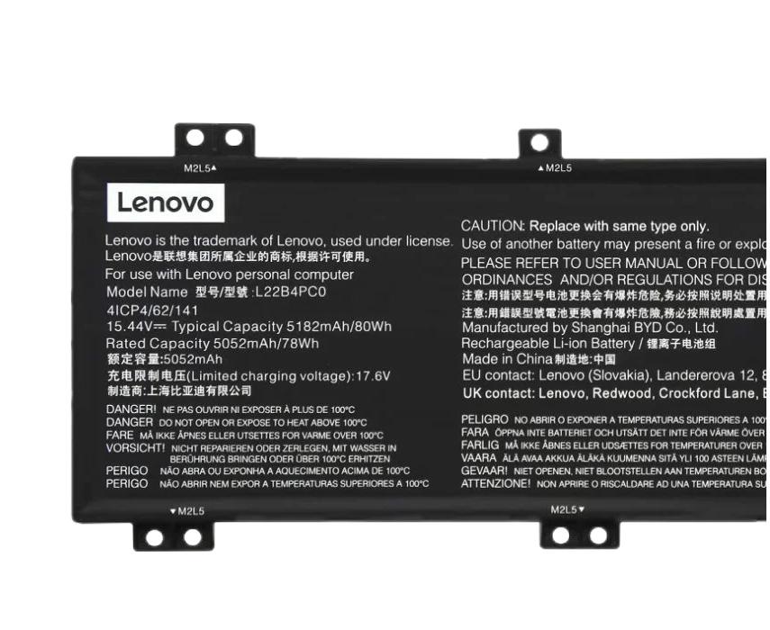 Original 5182mAh 80Wh Lenovo 5B11K38961 Batterie