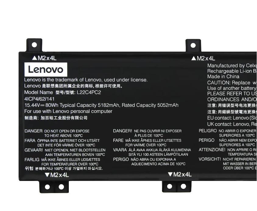 Original 5182mAh 80Wh Lenovo 5B11K38740 5B11N45429 SB11N45403 Batterie