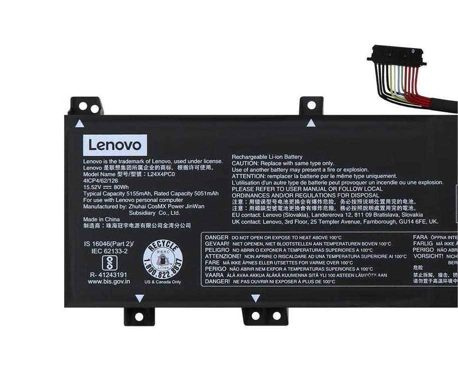 Original 5155mAh 80Wh Lenovo L24C4PC0 Batterie