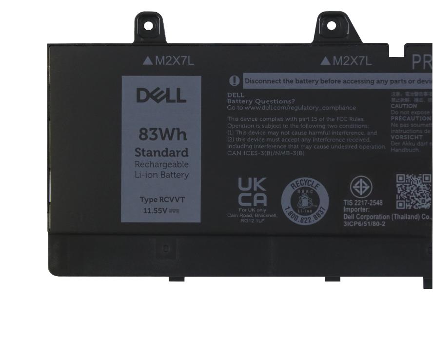 Original 6827mAh 83Wh Akku für Dell Precision 7670