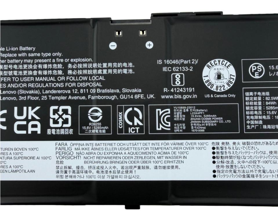 Original 5385mAh 84Wh Lenovo 83D2004ASC 83D2004BSC 83D2004KTR Batterie