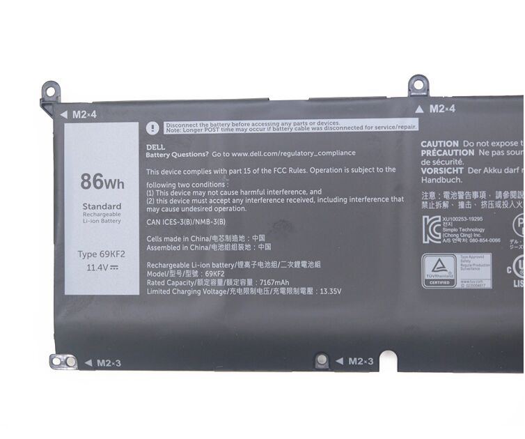 Original 6 Zellen 7167mAh 86Wh Akku Für Dell 69KF2